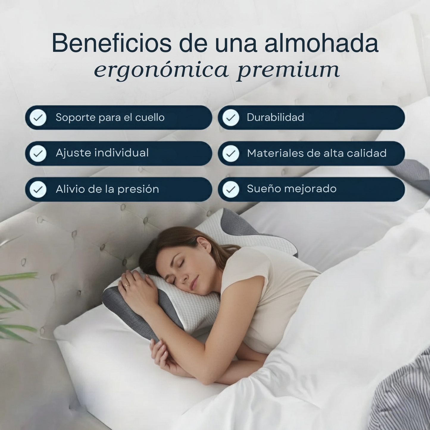 Nebe Nube 2.0 - Almohada Ergonómica Para Un Descanso Sin Dolor