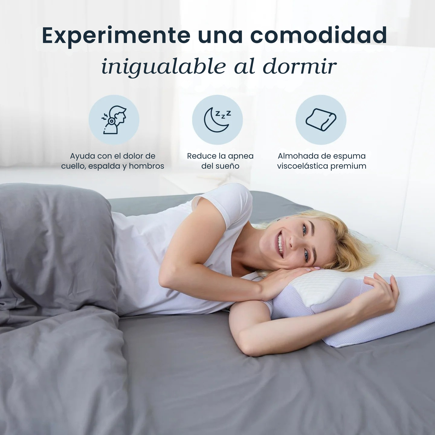 Nebe Nube 2.0 - Almohada Ergonómica Para Un Descanso Sin Dolor