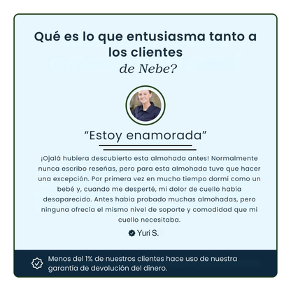 Nebe Nube 2.0 - Almohada Ergonómica Para Un Descanso Sin Dolor